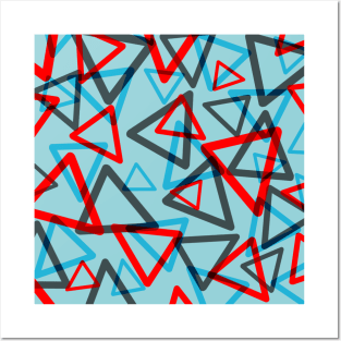 Triangles 1980 Geometric Pattern Posters and Art